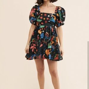 FARM Rio NWOT Astrology dress zodiac print Like New! Anthropologie